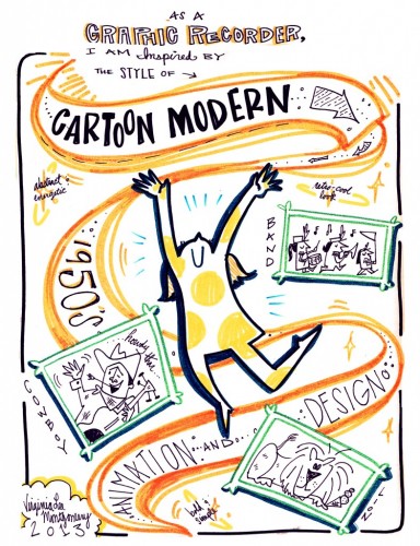 Cartoon Modern by Virginia Montgomery