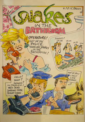Exhibits at Cartoon Museum in San Francisco