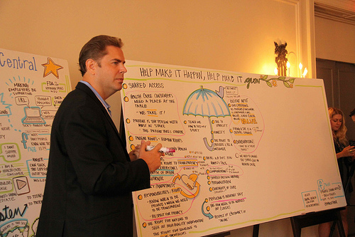 man pictured with ImageThink board