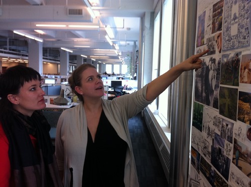 Heather Willems of Imagethink and Stephanie Von Dressler at Ogilvy's Red Works