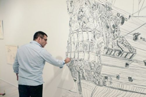 Santi Moix Santi Moix wall drawing