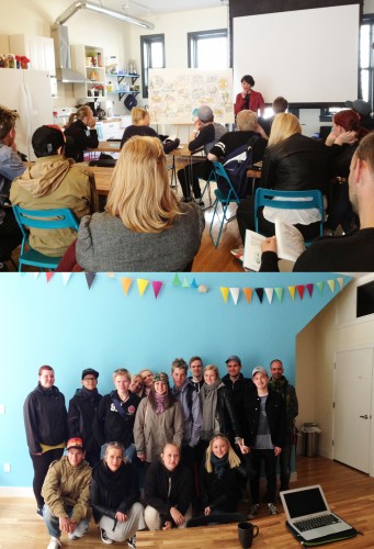 Heather Willems of ImageThinks presents to the Danish students of the Silkebor Business College