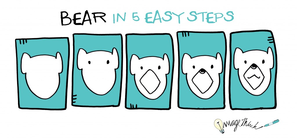 Draw a Bear Step ин Step. Bear easy Paint Step by Step. Drew born