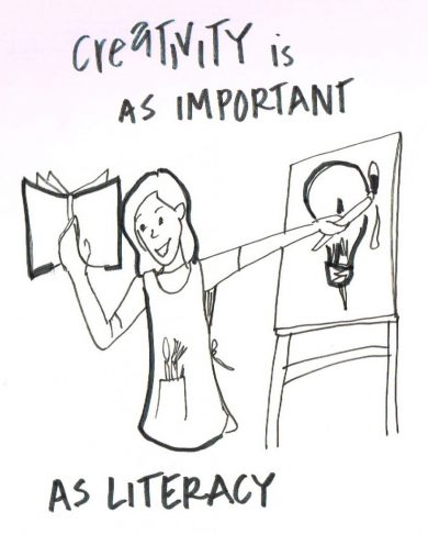 creativity is as important as literacy illustration