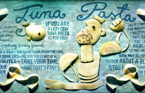 tuna pasta art