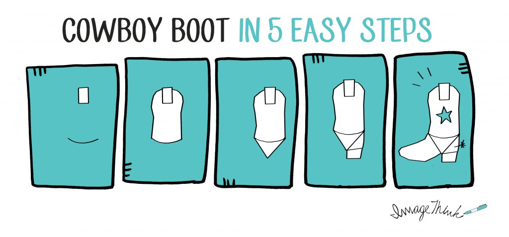 How To Draw Cowboy Boots Step By Step