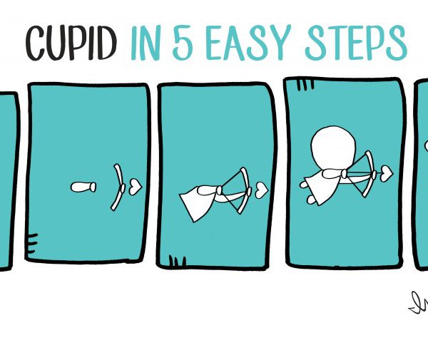 how to draw cupid in 5 steps