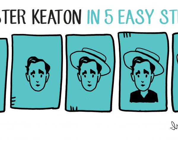 How to draw Buster Keaton in 5 steps