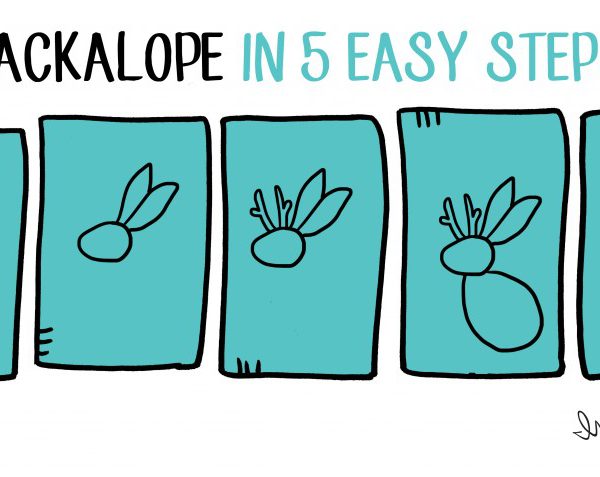 How to draw a jackalope in 5 steps