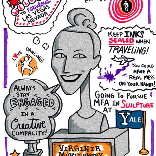 Visual bio of ImageThink team member Virginia