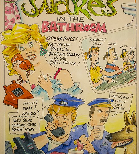 Exhibit at Cartoon Museum in SF