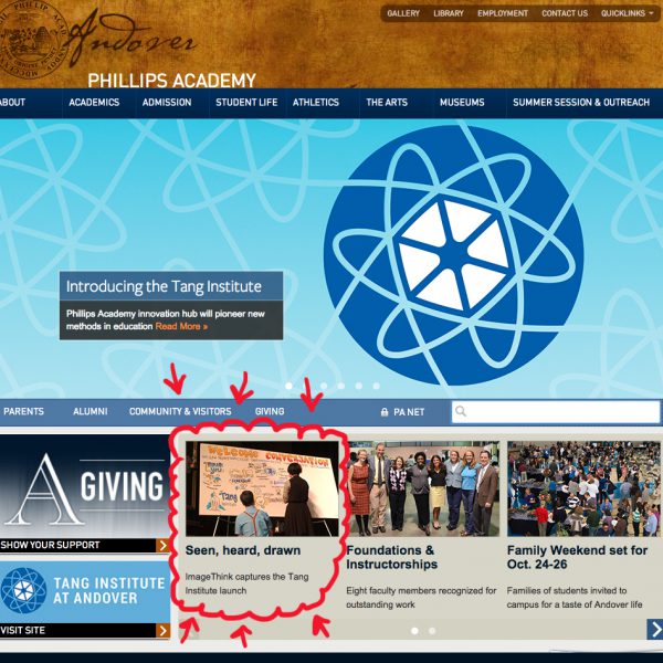 ImageThink feautured on Phillips Academy Andover website