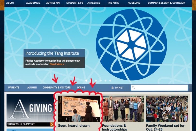 ImageThink feautured on Phillips Academy Andover website