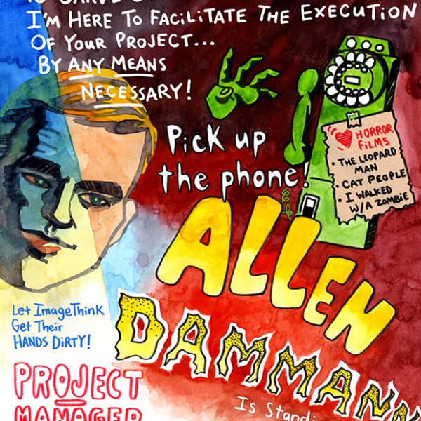 Visual bio of ImageThink team member, Allen