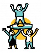 Human pyramid