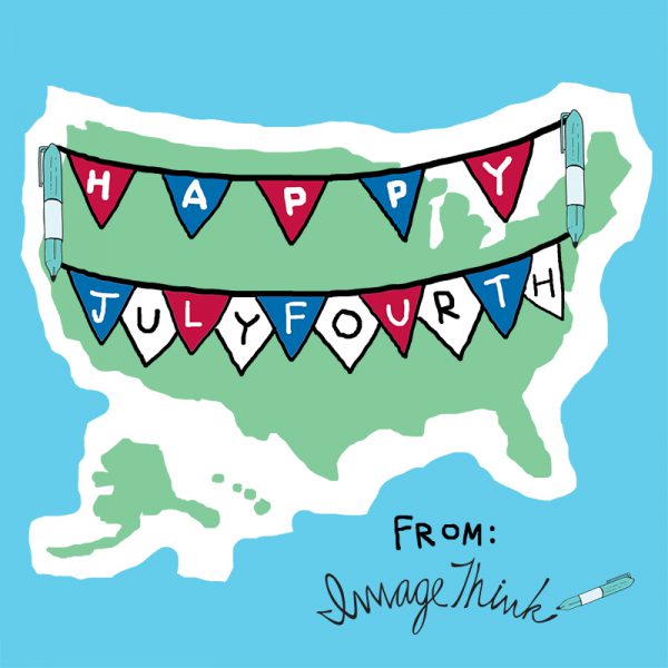 Happy Fourth of July from ImageThink illustration