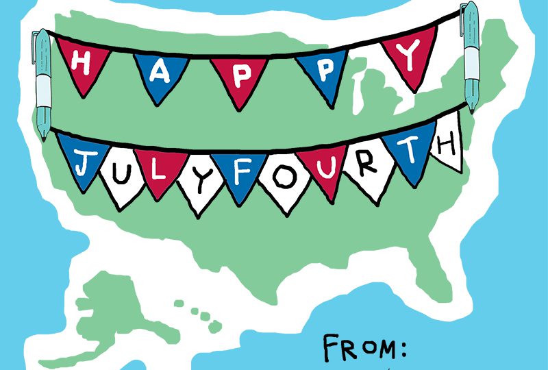 Happy Fourth of July from ImageThink illustration