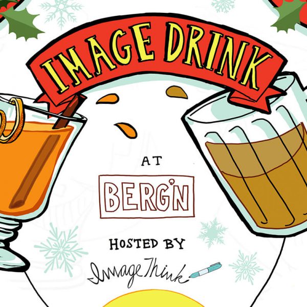 Promotional illustration for the ImageDrink Event at Berg'n.