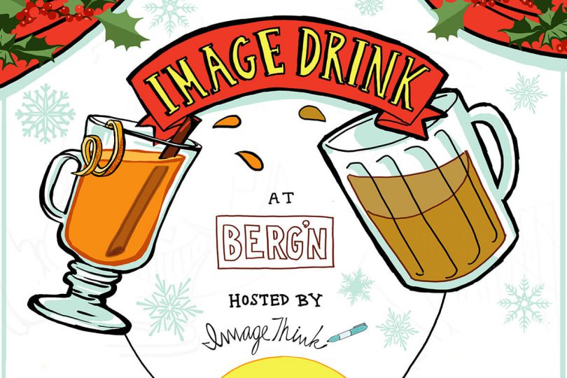 Promotional illustration for the ImageDrink Event at Berg'n.