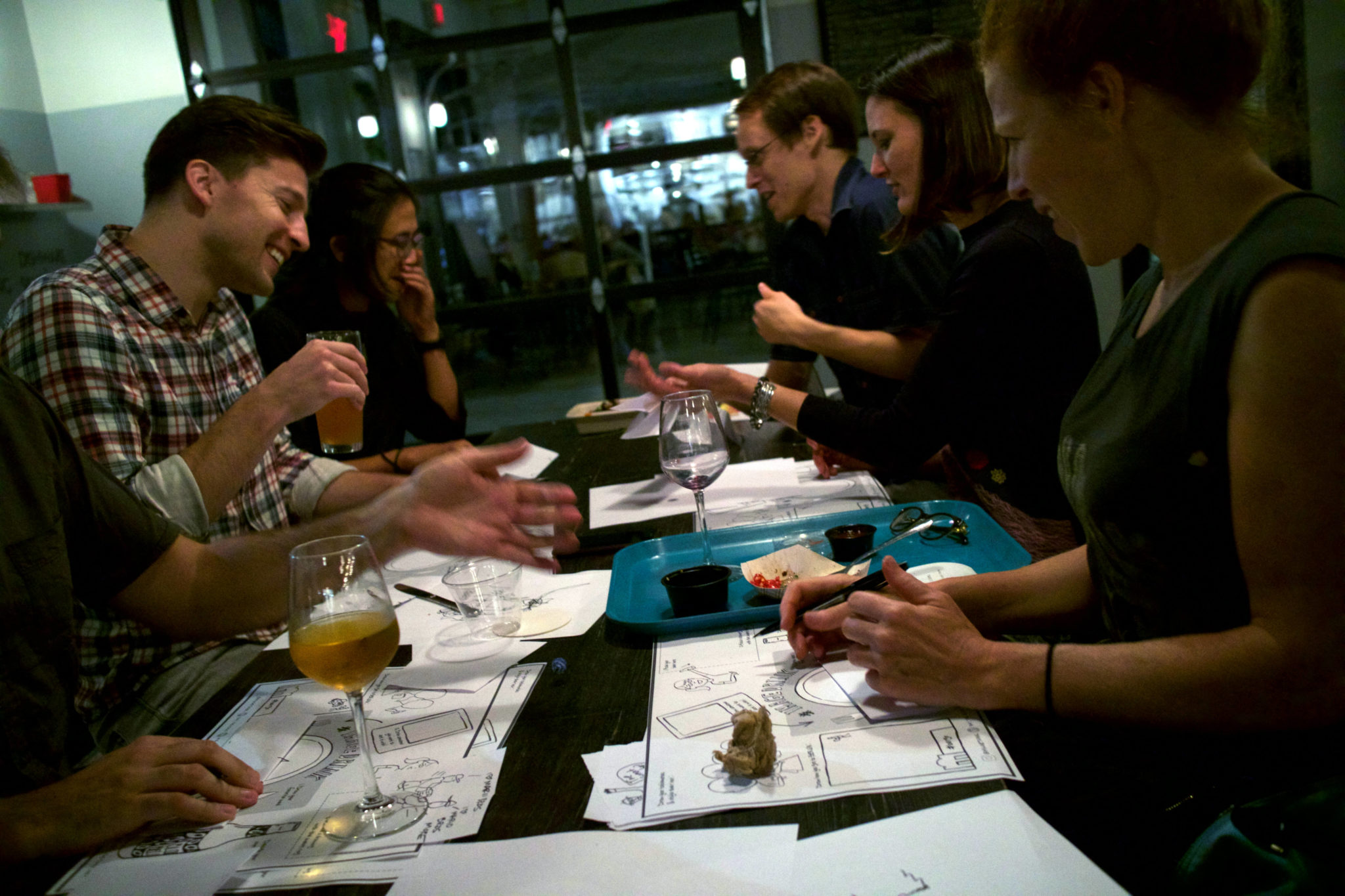 imagethink drink and draw attendees