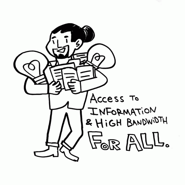Man With information and Ideas