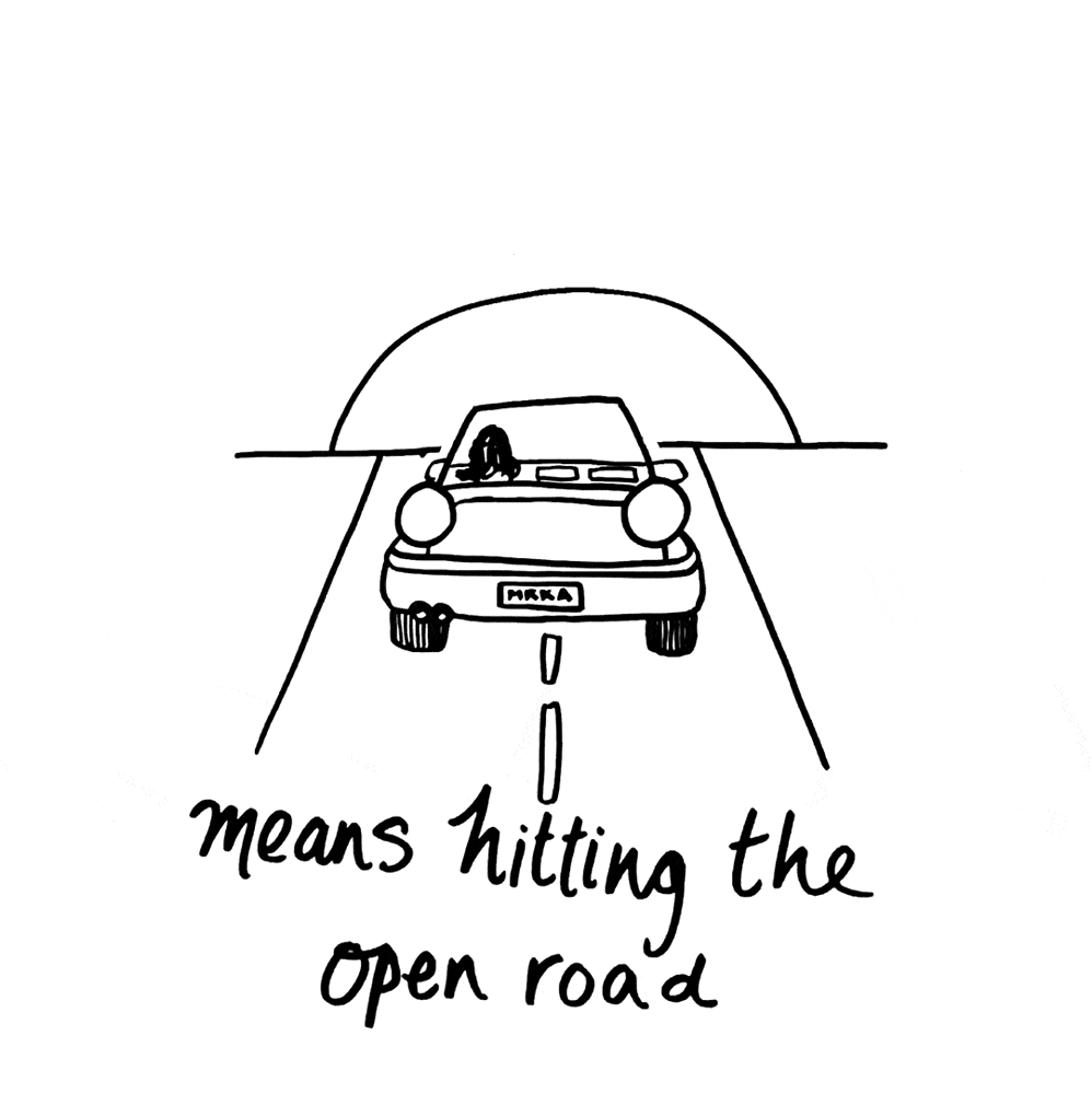 Car on the road