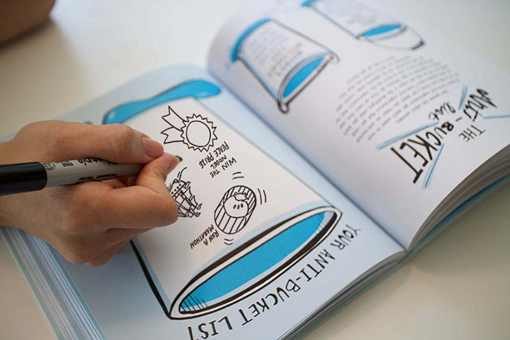 sketchnote exercises for entrepreneurs in imagethink's draw your big idea book.