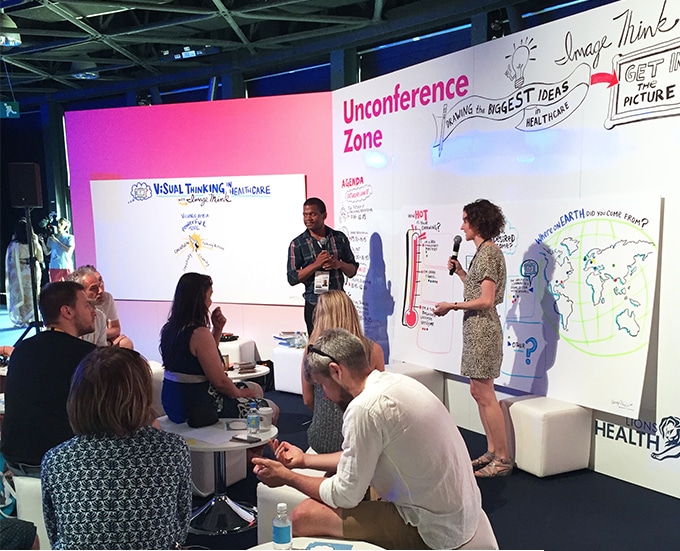 graphic recording artists in action