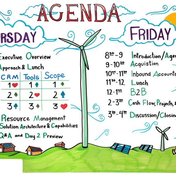 illustrated 2-day agenda