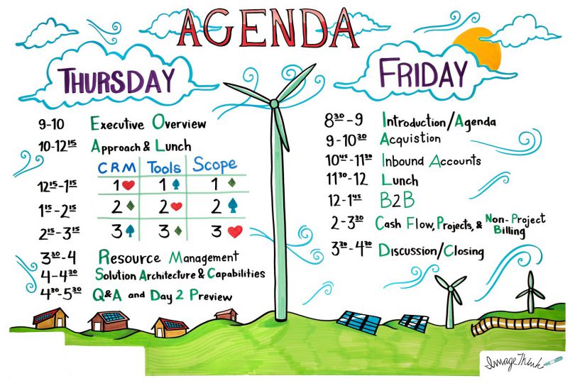 illustrated 2-day agenda