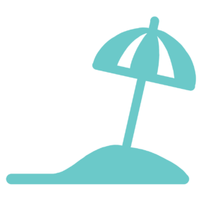 beach umbrella icon