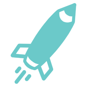 rocket ship pencil icon