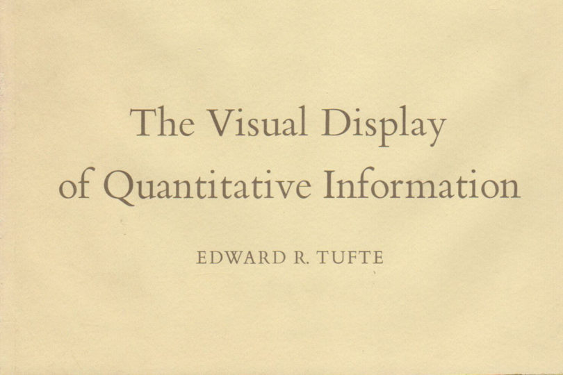 The Visual Display of Quantitative Information by Edward R. Tufte book cover crop