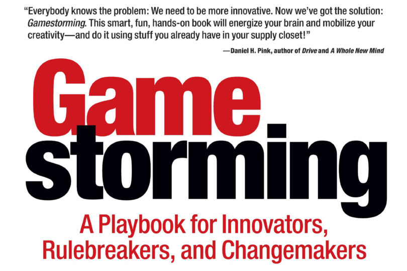 Gamestorming by Dave Gray, Sunni Brown, and James Macanufo book cover crop
