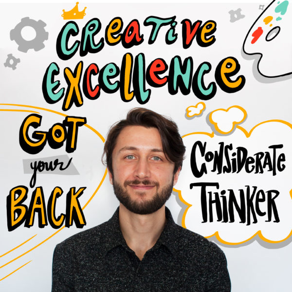 ImageThink Director of Creative Development Aaron Mayper Team Photo Illustration