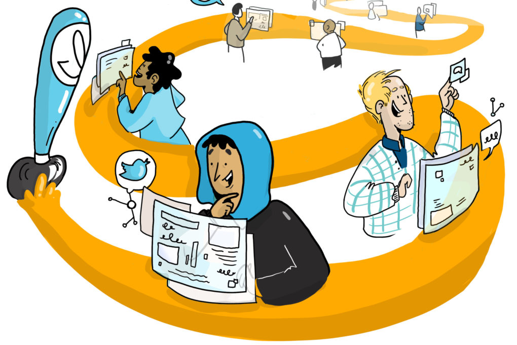Graphic recording captures large audiences both in the real world and virtually