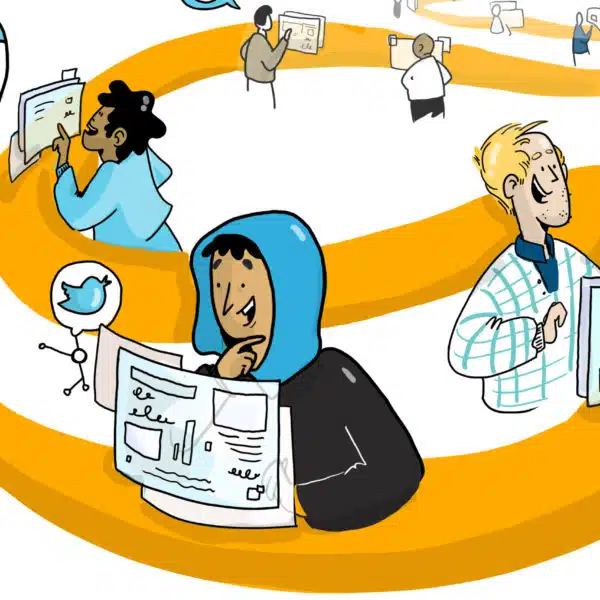 Graphic recording captures large audiences both in the real world and virtually
