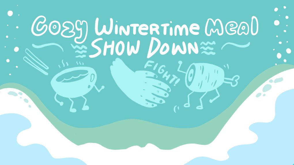 Holiday party ideas can include games like "cozy wintertime meal showdown" from ImageThink