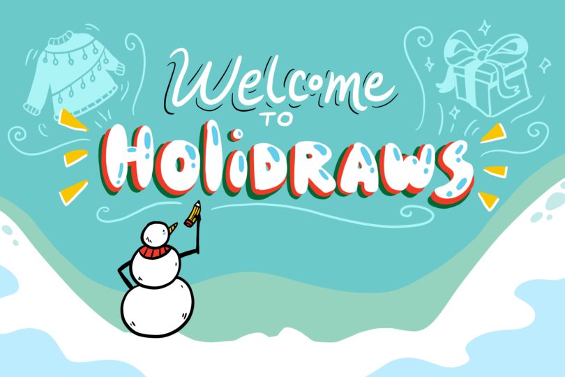 holidraws virtual office holiday party introduction hero image