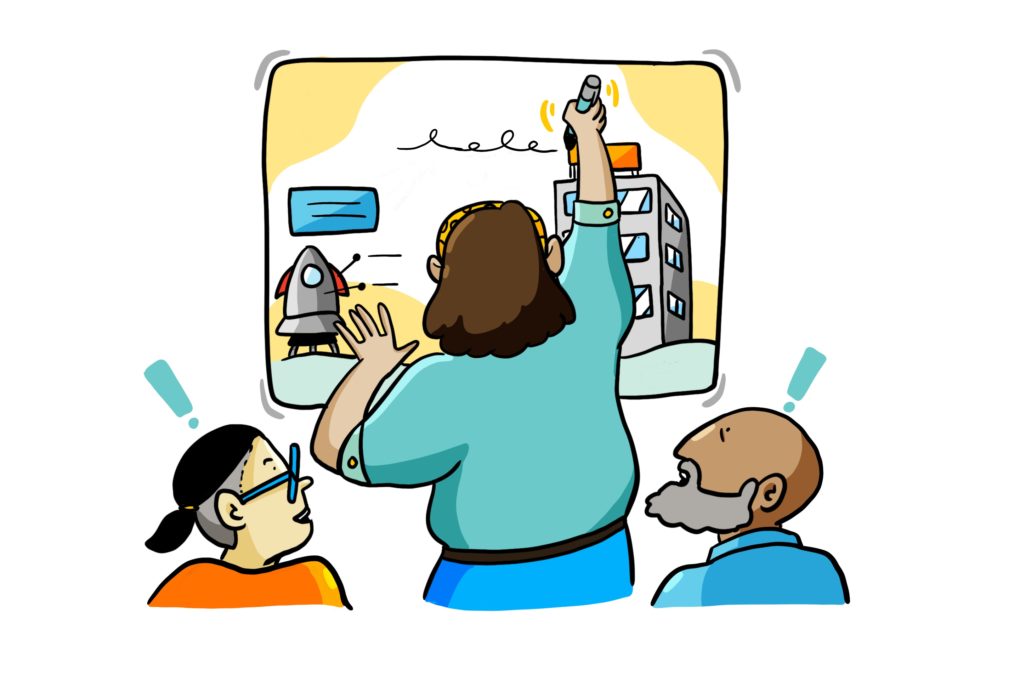 Graphic recorders capture perspectives visually, which gives your attendees the opportunity to connect ideas with ease and helps them feel validated in the meeting. 