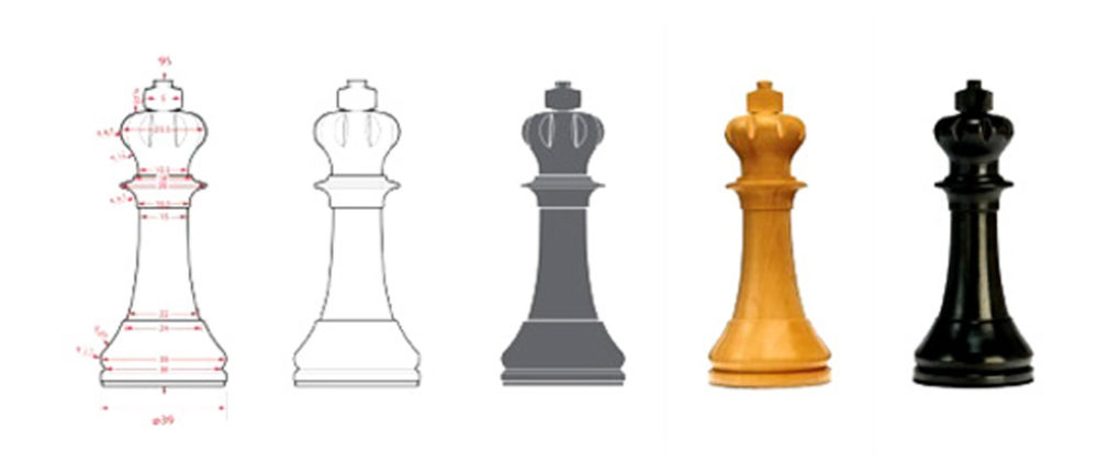 Staunton chess set designed by Daniel Weill