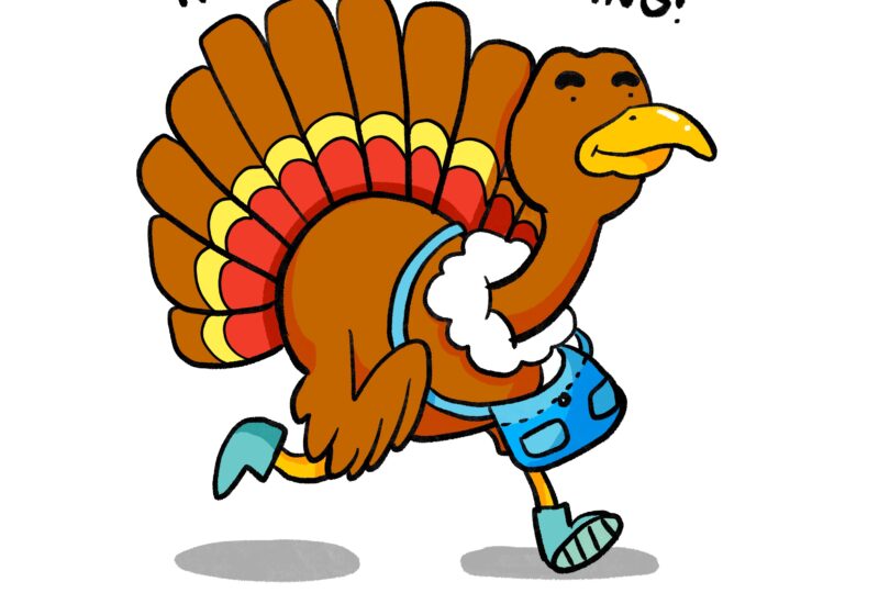 Happy Thanksgiving - ImageThink Thanksgiving Turkey trotting.