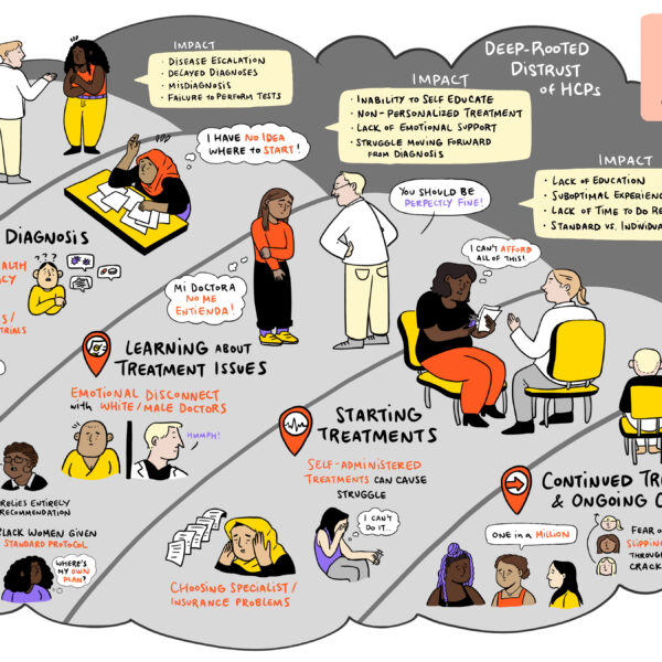 depiction of the patient inequity journey of women of color